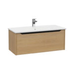 VitrA Integra Square Lavabo Dolabı, 100 cm, Bir Çekmeceli, Altın Meşe - 80150 - Banyo Alt Modülleri - 1