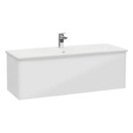 VitrA Integra Square Lavabo Dolabı, 120 cm, Bir Çekmeceli, Parlak Beyaz - 80156 - Banyo Alt Modülleri - 1