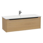 VitrA Integra Square Lavabo Dolabı, 120 cm, Bir Çekmeceli, Altın Meşe - Görsel 2