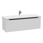 VitrA Integra Square Lavabo Dolabı, 120 cm, Bir Çekmeceli, Mat Açık Gri - 80162 - Banyo Alt Modülleri - 2