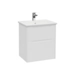 VitrA Integra Square Lavabo Dolabı, 60 cm, İki Çekmeceli , Mat Beyaz - 80202 - Banyo Alt Modülleri - 1