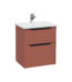 VitrA Integra Square Lavabo Dolabı, 60 cm, İki Çekmeceli , Mat Kırmızı - 80205 - Banyo Alt Modülleri