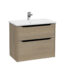 VitrA Integra Square Lavabo Dolabı, 80 cm, İki Çekmeceli , Altın Meşe - 80213 - Banyo Alt Modülleri