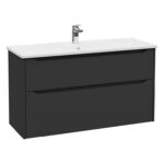 VitrA Integra Square Lavabo Dolabı, 120 cm, İki Çekmeceli , Mat Grafit - 80230 - Banyo Alt Modülleri