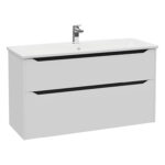 VitrA Integra Square Lavabo Dolabı, 120 cm, İki Çekmeceli , Mat Açık Gri - 80234 - Banyo Alt Modülleri - 1