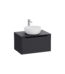 VitrA Integra Square Lavabo Dolabı, 80 cm, Bir Çekmeceli, Çanak Lavabo Uyumlu, Mat Grafit, Lavabosuz - 80275 - Banyo Alt Modülleri