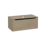 VitrA Integra Square Lavabo Dolabı, 100 cm, Bir Çekmeceli, Çanak Lavabo Uyumlu, Altın Meşe, Lavabosuz - 80285 - Banyo Alt Modülleri - 2