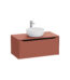 VitrA Integra Square Lavabo Dolabı, 100 cm, Bir Çekmeceli, Çanak Lavabo Uyumlu, Mat Kırmızı, Lavabosuz - 80286 - Banyo Alt Modülleri