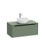 VitrA Integra Square Lavabo Dolabı, 100 cm, Bir Çekmeceli, Çanak Lavabo Uyumlu, Mat Yeşil, Lavabosuz - 80287 - Banyo Alt Modülleri