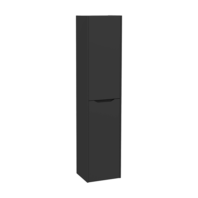 VitrA Integra Square Boy Dolabı, 40 cm, İki Kapaklı, Mat Grafit, Sağ - 80302 - Boy Dolaplar