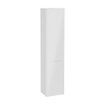 VitrA Integra Square Boy Dolabı, 40 cm, İki Kapaklı, Çamaşır Sepetli, Parlak Beyaz, Sağ - Görsel 2