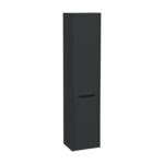VitrA Integra Square Boy Dolabı, 40 cm, İki Kapaklı, Çamaşır Sepetli, Mat Grafit, Sağ - 80311 - Boy Dolaplar - 1