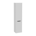 VitrA Integra Square Boy Dolabı, 40 cm, İki Kapaklı, Çamaşır Sepetli, Mat Açık Gri, Sağ - Görsel 2