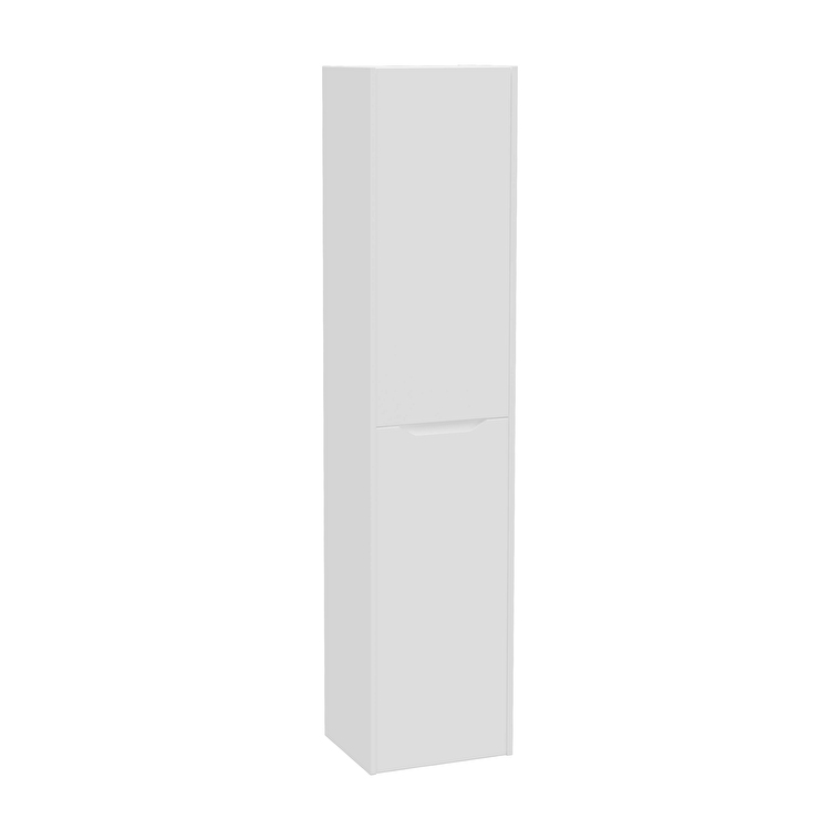 VitrA Integra Square Boy Dolabı, 40 cm, İki Kapaklı, Mat Beyaz, Sol - 80319 - Boy Dolaplar