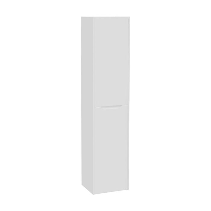 VitrA Integra Square Boy Dolabı, 40 cm, İki Kapaklı, Mat Beyaz, Sol - 80319 - Boy Dolaplar - 1