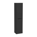 VitrA Integra Square Boy Dolabı, 40 cm, İki Kapaklı, Mat Grafit, Sol - 80320 - Boy Dolaplar