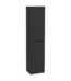 VitrA Integra Square Boy Dolabı, 40 cm, İki Kapaklı, Mat Grafit, Sol - 80320 - Boy Dolaplar
