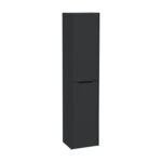 VitrA Integra Square Boy Dolabı, 40 cm, İki Kapaklı, Mat Grafit, Sol - 80320 - Boy Dolaplar - 1