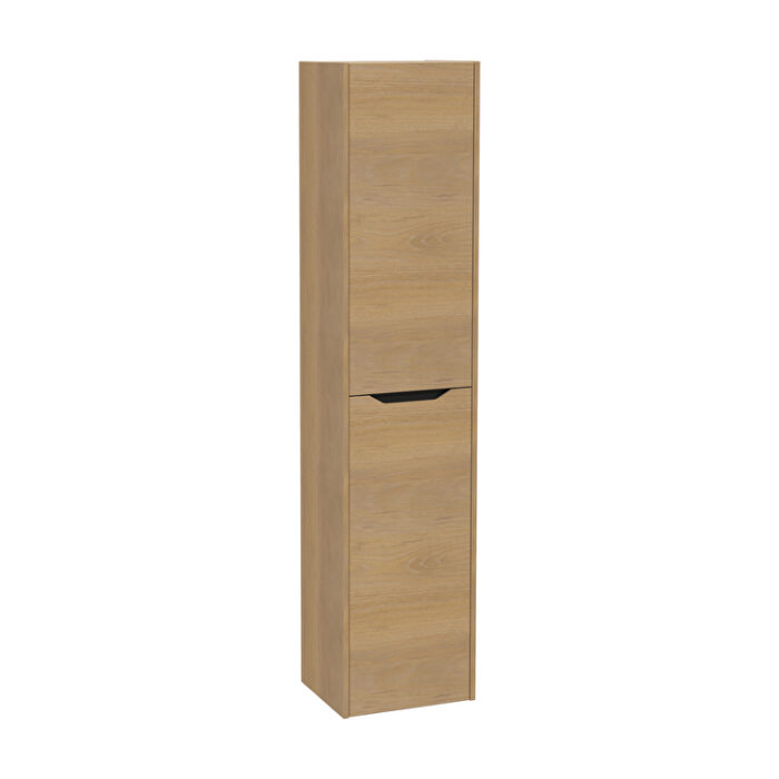 VitrA Integra Square Boy Dolabı, 40 cm, İki Kapaklı, Altın Meşe, Sol - Görsel 2