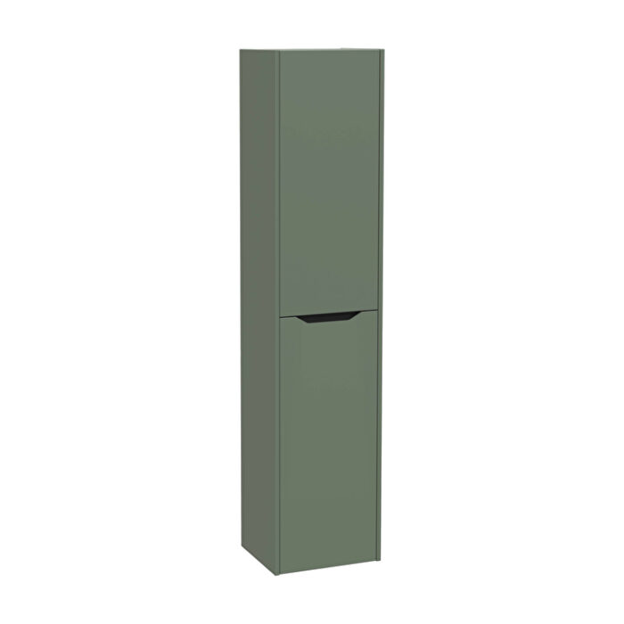 VitrA Integra Square Boy Dolabı, 40 cm, İki Kapaklı, Mat Yeşil, Sol - Görsel 2