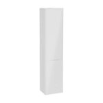 VitrA Integra Square Boy Dolabı, 40 cm, İki Kapaklı, Çamaşır Sepetli, Parlak Beyaz, Sol - Görsel 2