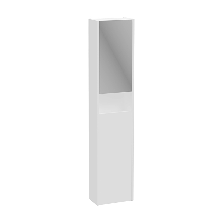 VitrA Integra Square Boy Dolabı, 30 cm, İki Kapaklı, Dar, Mat Beyaz, Sağ - 80337 - Boy Dolaplar