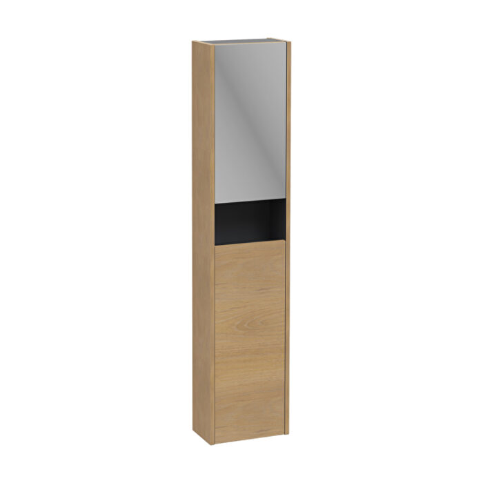 VitrA Integra Square Boy Dolabı, 30 cm, İki Kapaklı, Dar, Altın Meşe, Sağ - Görsel 2