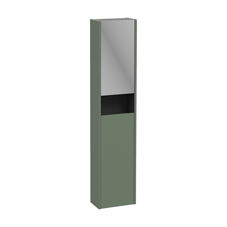 VitrA Integra Square Boy Dolabı, 30 cm, İki Kapaklı, Dar, Mat Yeşil, Sağ - 80341 - Boy Dolaplar