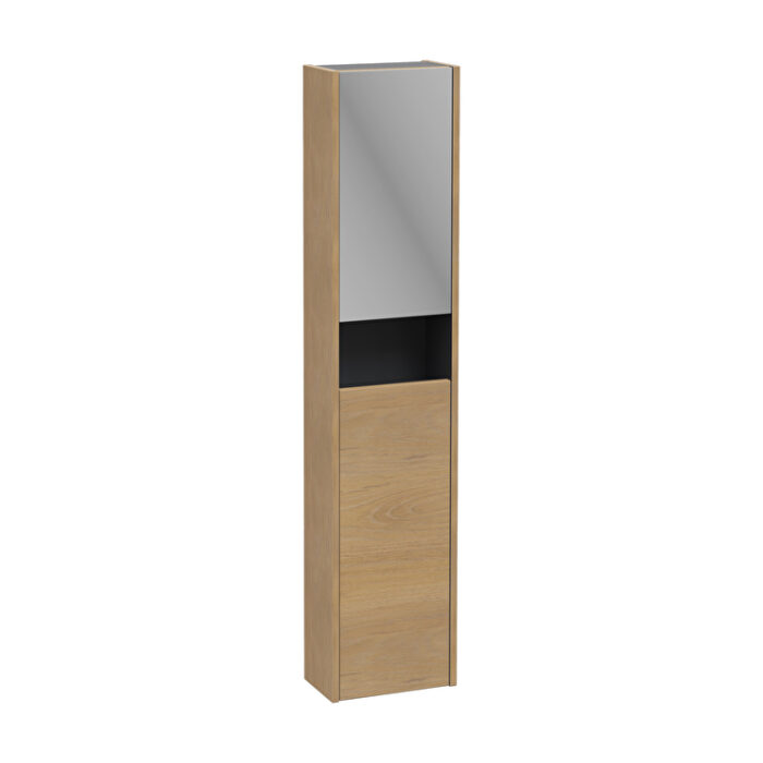 VitrA Integra Square Boy Dolabı, 30 cm, İki Kapaklı, Dar, Altın Meşe, Sol - Görsel 2