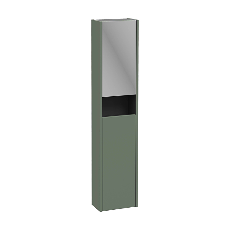 VitrA Integra Square Boy Dolabı, 30 cm, İki Kapaklı, Dar, Mat Yeşil, Sol - 80350 - Boy Dolaplar