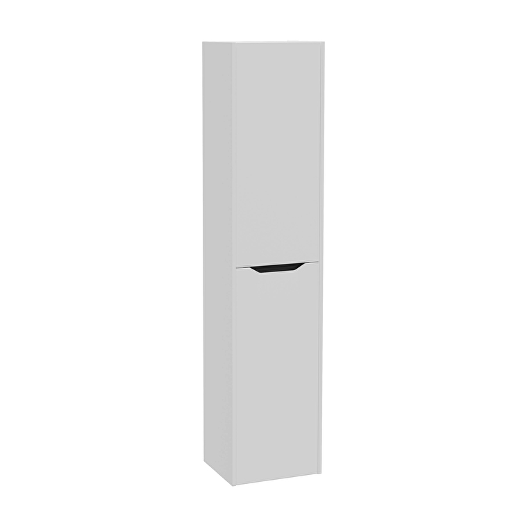 VitrA Integra Square Boy Dolabı, 40 cm, İki Kapaklı, Mat Açık Gri, Sol - 80368 - Boy Dolaplar