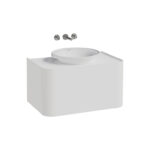 VitrA Gala Lavabo Dolabı, 80 cm, Bir Çekmeceli, Çanak Lavabolu Ve Tezgahlı, Mat Soft Beyaz