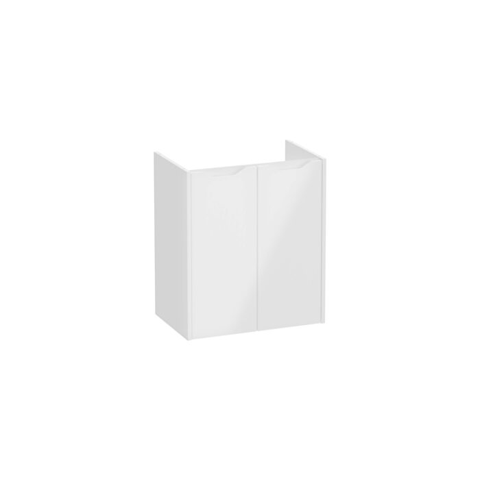 VitrA Integra Square Lavabo Dolabı, 60 cm, İki Kapaklı, Dar, Parlak Beyaz - Görsel 2