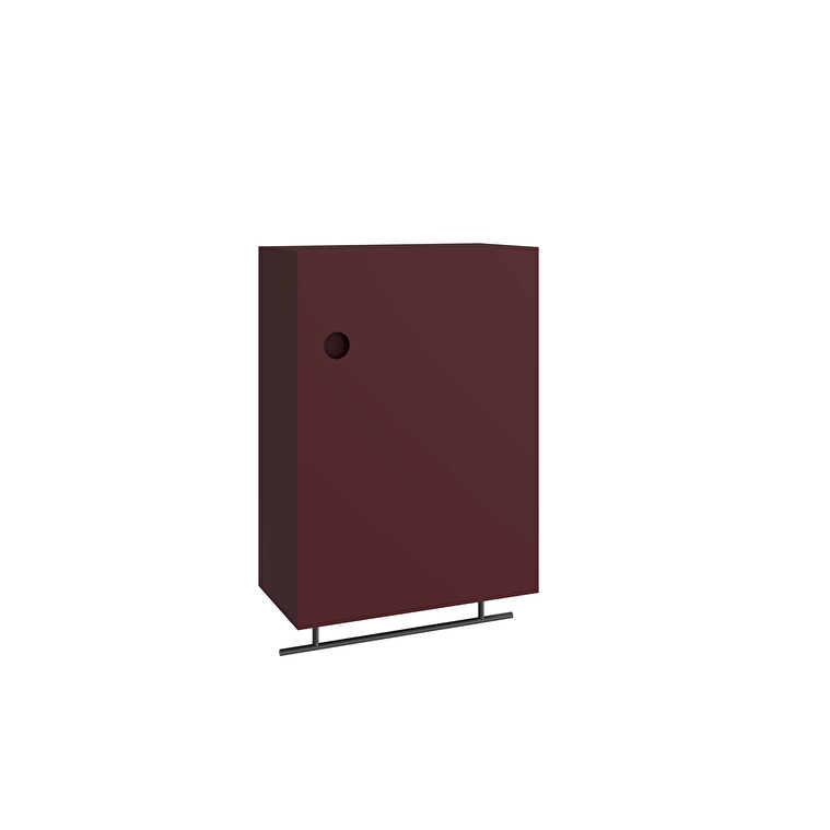 VitrA Plural Üst Ünite, 50 cm, Bir Kapaklı, Mat Bordo, Sağ - 80493 - Fonksiyonel ve Tamamlayıcı Ürünler