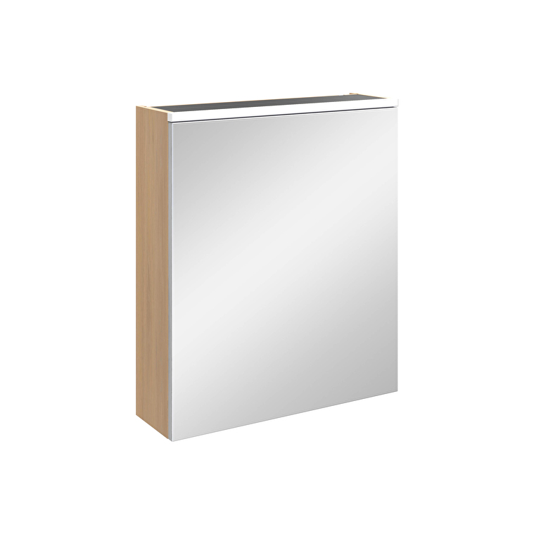 VitrA Core Dolaplı Ayna, 60 cm, Aydınlatmalı, Altın Meşe, Sağ - 80509 - Banyo Üst Modülleri