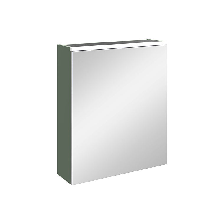 VitrA Core Dolaplı Ayna, 60 cm, Aydınlatmalı, Mat Yeşil, Sağ - 80511 - Banyo Üst Modülleri