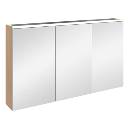 VitrA Core Dolaplı Ayna, 120 cm, Aydınlatmalı, Altın Meşe