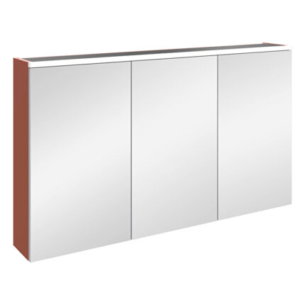 VitrA Core Dolaplı Ayna, 120 cm, Aydınlatmalı, Mat Kırmızı
