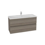 VitrA Mia Plus Square Lavabo Dolabı, 120 cm, İki Çekmeceli, Tek Armatür Delikli, Cordoba
