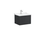 VitrA Root Classic Lavabo Dolabı, 60 cm, Bir Çekmeceli, Klasik Lavabo, Mat Grafit - 68789 - Banyo Alt Modülleri - 1