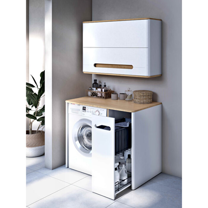 VitrA Sento Üst Ünite, 105 cm, Bir Kapaklı, İç Çekmeceli, Mat Beyaz - Görsel 9