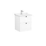 VitrA Root Classic Lavabo Dolabı, 60 cm, İki Çekmeceli, Klasik Lavabo, Mat Beyaz - 68848 - Banyo Alt Modülleri