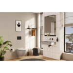 VitrA Archiplan Ayna, 60 cm, Raflı, Metal, Siyah - Görsel 9