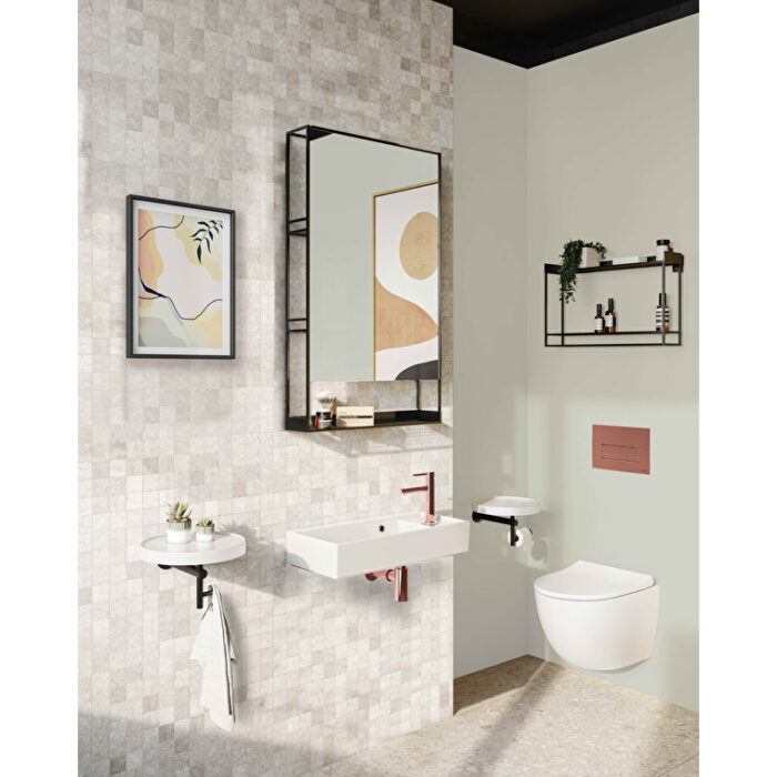 VitrA Archiplan Duble Raf, 60 cm, Metal, Siyah - Görsel 5