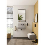 VitrA Archiplan Ayna, 60 cm, Raflı, Metal, Siyah - Görsel 6