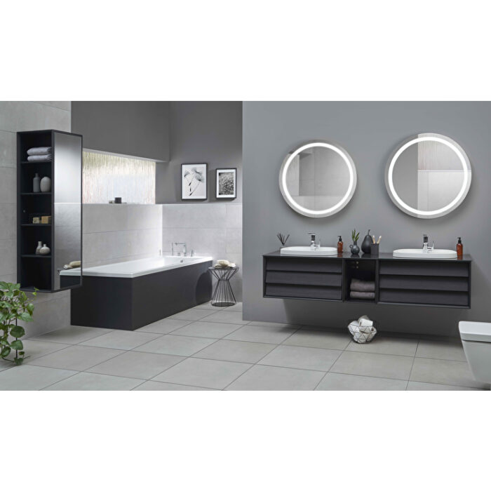 VitrA Frame Bornoz Ünitesi, 40 cm, Kapaklı, Mat Soft Siyah - Görsel 8