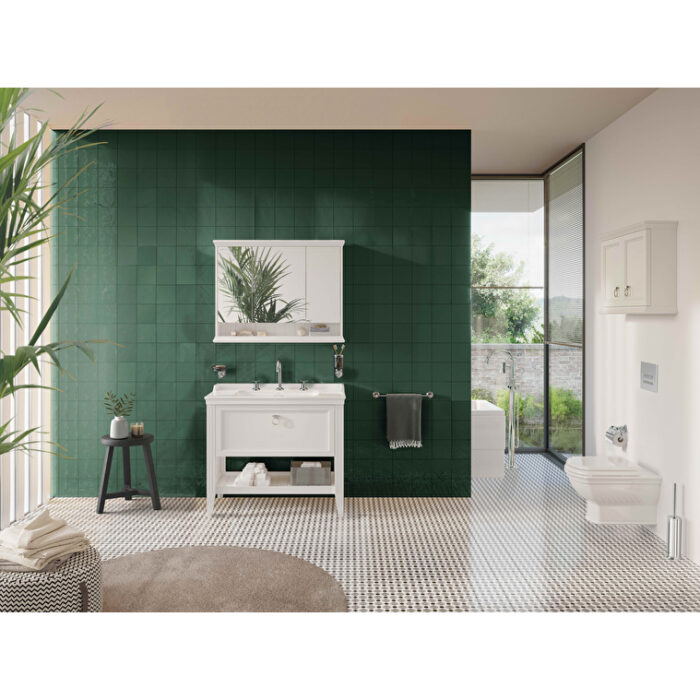 VitrA Valarte Açık Ünite, 55 cm, Mat Beyaz - Görsel 6