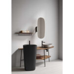 VitrA Plural Raf, 75 cm, Uzun, Metal Havluluklu, Koyu Meşe, Sağ - Görsel 7