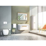 VitrA Sento Düz Ayna, 100 cm, Aydınlatmalı, Açık Meşe - Görsel 9