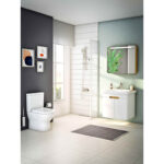 VitrA Sento Lavabo Dolabı, 80 cm, İki Kapaklı, Aydınlatmalı, Mat Beyaz - 60785 - Banyo Alt Modülleri - 5